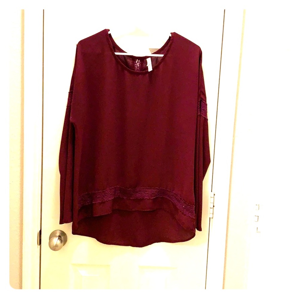 Blouse top with Lace detail
